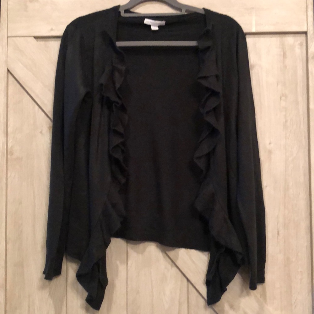 New York and Company ruffle Cardigan